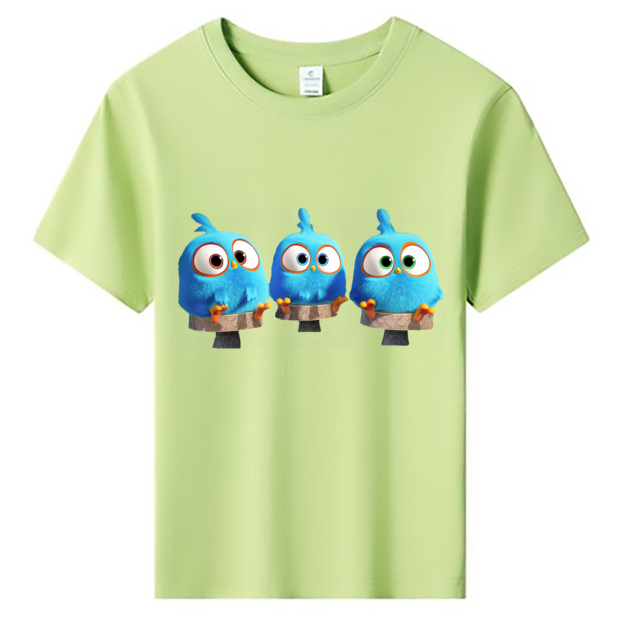 （画像用） Angry Birds アングリーバード 綿100％キッズTシャツ（フロントプリント）